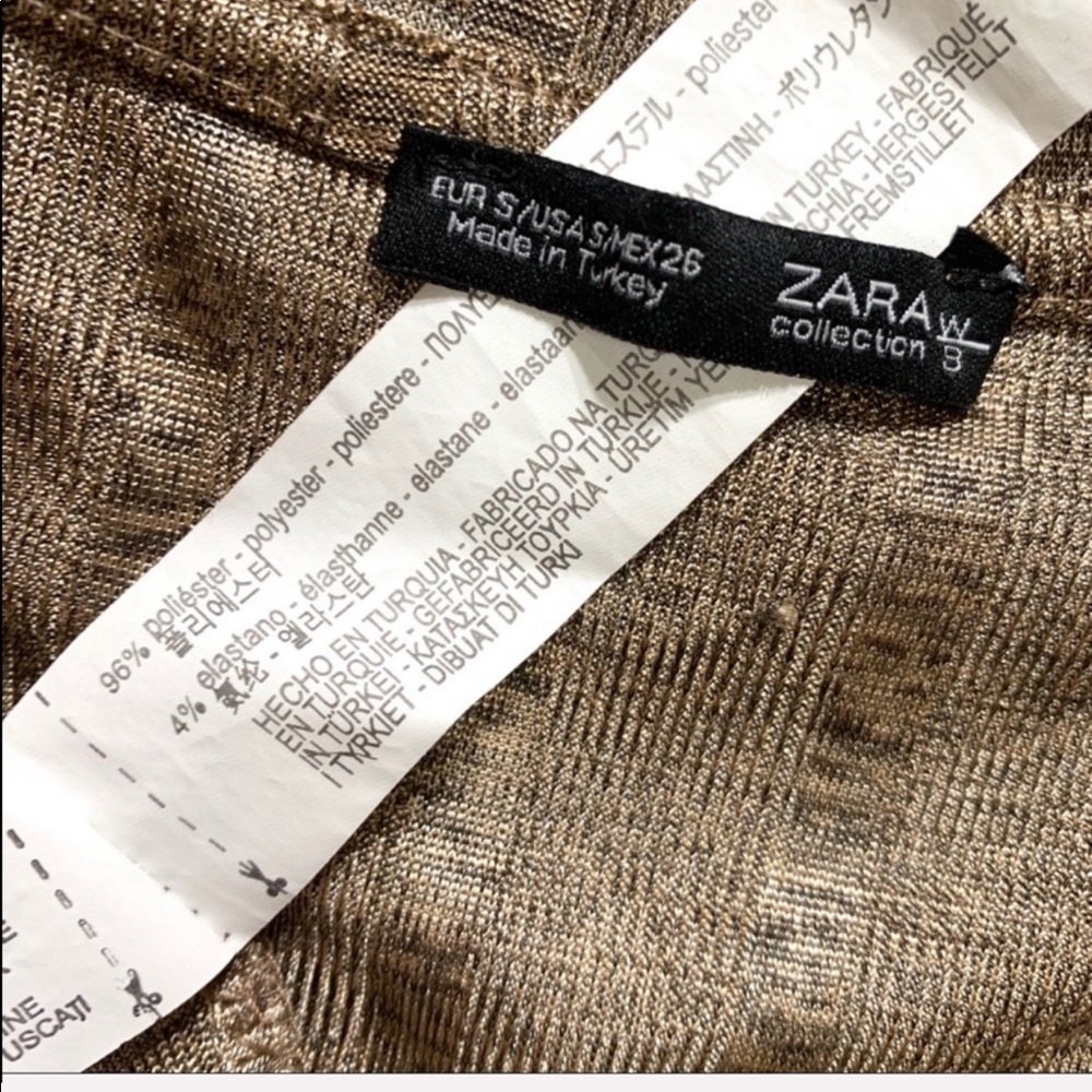 2/$20🌸 Zara Metallic Ribbed Split Side Knit Tunic - Picture 7 of 8